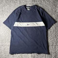 ナイキ　NIKE ワンポイント刺繍　ロゴ刺繍　センターロゴ　00s tシャツ