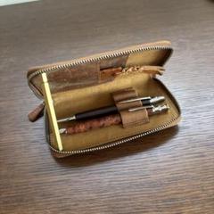 SPセール❣️ Galen Leather ガレンレザー 3本挿金具 ペンケース