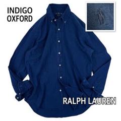 人気ブランド新作豊富 INDIGO 長袖 シャツ ラルフローレン OXFORD 日本L 刺繍 胸ポニー トップス