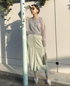 【新品・未使用*】Ameri vintage シースルートップス Ameri VINTAGE - 残り1♡Ameri VINTAGE 激似シースルーペイント