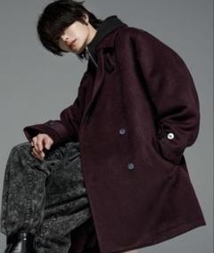【美品】ADRER⭐︎Pコート⭐︎Sサイズ⭐︎グレー SS－Msize】Super140sウールAラインPコート
