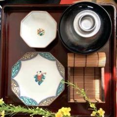 【新品未使用】九谷焼 銘々皿 五客 2セット 新品未使用】九谷焼 銘々皿 五客 2セット