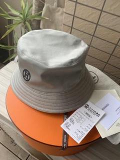 鑑定済・極美品 HERMES オルガ シルク100%ツイリー付きハット ブラック 鑑定済・極美品 HERMES オルガ シルク100%ツイリー付きハット