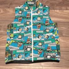 美品　MUNSING WEAR マンシングウェア 裏メッシュ ジップベスト 総柄 美品 MUNSING WEAR マンシングウェア 裏メッシュ ジップベスト