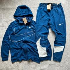 NIKE パーカー Sスウッシュ ジップ スウェット ブルー ホワイト