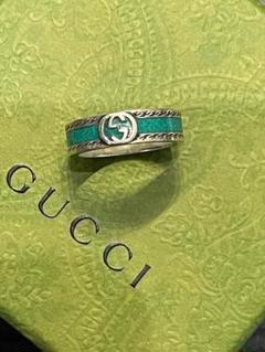 GUCCI インターロックGロゴ 925スターリングシルバーリング 13号号 GUCCI インターロックGロゴ 925スターリングシルバーリング 13号