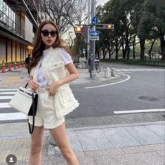 完売品 シェリエ sheller ツイードビスチェ