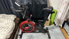 引き取り可 HAIGE フィットネスバイク 黒 赤 ハイガー スピンバイクのサムネイル