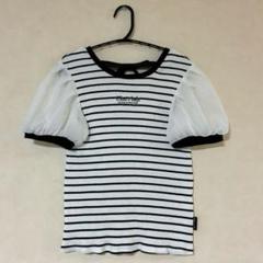 ★美品★150㎝ PINK-latte シアー袖ボリュームトップス