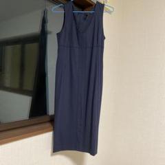 美品‼️theory ノースリーブロングワンピース ネイビー