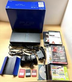 PS2 本体とソフト9本、攻略本1冊のセット