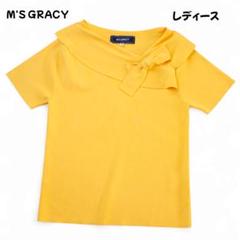 M'S GRACY エムズグレイシー 半袖ニット リボン Mサイズ 夏 美品