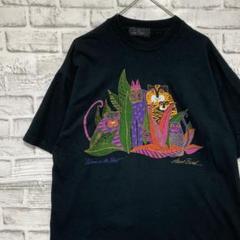 USA製90sヴィンテージTシャツ！シングルステッチ　ブラック半袖古着L79