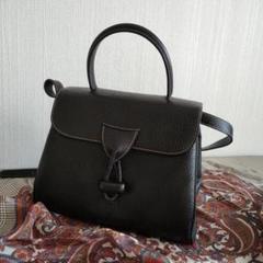 LOEWE 黒 レザー ショルダーバッグ