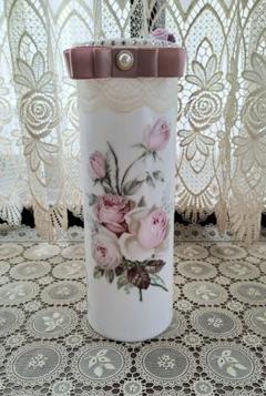 ＊デコパージュ＊薔薇雑貨**ボトル型ティシュケース♪アンティークローズ柄♪