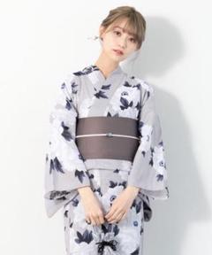 C初心者OK♪ セパレート大人浴衣 3部式＆おはしょりベルト付き 帯セット涼しい C初心者OK♪ セパレート大人浴衣 3部式＆おはしょりベルト付き