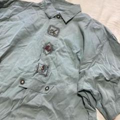 古着　チロリアンシャツ XL ※よごれあり