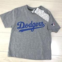 ドジャース グレー 半袖Tシャツ 110cm MLB LA ユニフォーム