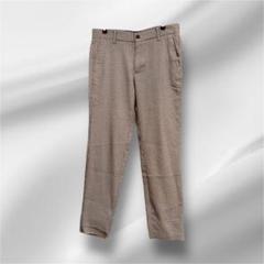 711 ベルシュカ　Bershka ブラウン　38 チェック柄カジュアルパンツ
