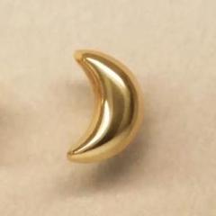 【TAKE-UP】テイクアップ セカンドピアス K18 月ピアス　シングルピアス