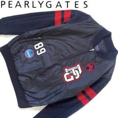 Pearly gates パーリーゲイツニット×ナイロン中綿入りジャケット