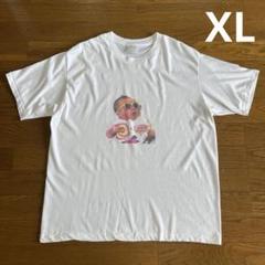 80s USA製 赤ちゃん フォトプリント Tシャツ XL 白 誰やねんシリーズ
