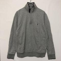 アーバン古着 NAUTICA ワンポイント刺繍ハーフジップスウェットトレーナー