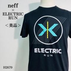【美品】ネフ × エレクトリックラン Tシャツ ナイトランイベント M ブラック