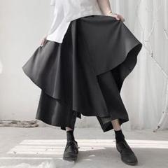 ⭐️大人気⭐️アシンメトリー 非対称 袴パンツ サルエル キュロット スカーチョ