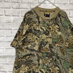 USA製90sヴィンテージTシャツ！シングルステッチ　ベージュ迷彩古着XL71