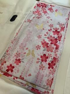 花蝶柄浴衣・赤帯セット（クリーニング済み）