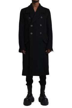 rick owens チェスターコート Rick Owens Officer コート | ブラック | FARFETCH JP