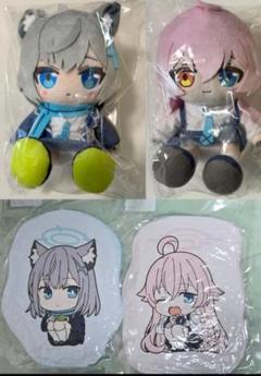 ブルーアーカイブ シロコ ホシノ ダイカットクッション ちょこぷに ちょこぷに ぬいぐるみ シロコ/ホシノ｜グッドスマイル