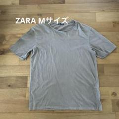 ZARA グレー クルーネック Tシャツ M