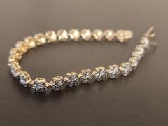 Ross Simons イタリア　ブレスレット シルバー925 花 デザイン Ross Simons イタリア ブレスレット シルバー925 花 デザイン