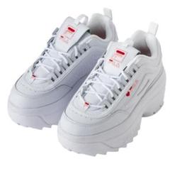 最終値下げ☆新品タグ付き♡FILA 刺繍ハートロゴ 厚底スニーカー レディース 【FILA】 フィラ DISTRACER HEART ディストレーサー