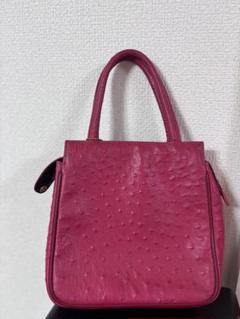 OSTRICH オーストリッチハンドバッグ ピンク
