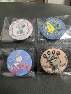 PEANUTS スヌーピー　刺繍缶バッジ　ウッドストック