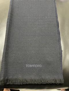 トムフォード　ウールマフラー　ネイビー系 トムフォードウールマフラーネイビー系