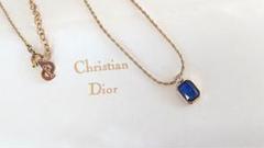 Christian Dior ブルーストーン CD ヴィンテージ ネックレス
