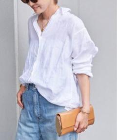 未使用★ドゥーズィエムクラス｜定価3万 24SS リネンウォッシュシャツ 2025年最新】ドゥーズィエムクラス リネン ウォッシュシャツの
