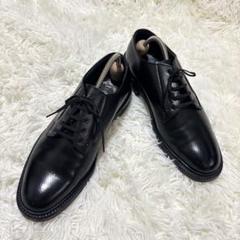 【未使用級】リーガル プレーントゥ シボ加工 ビジネスシューズ レザー 25.5 REGAL リーガル ビジネスシューズ シボ加工 プレーントゥ 25.5cm