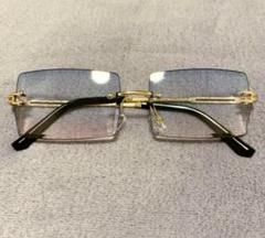 【即日発送】リムレスサングラス リムレスメガネ ⑥