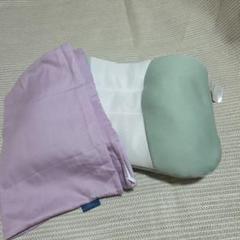 西川ポリエチレンパイプまくら 　ムラサキカバー付き