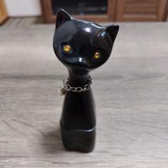 ジュエリーボックス 黒色猫型アクセサリーケース 指輪ケース ねこ 猫