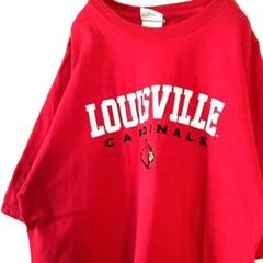 ovb ルイスビル CARDINALS 刺繍 Tシャツ L レッド 赤 古着