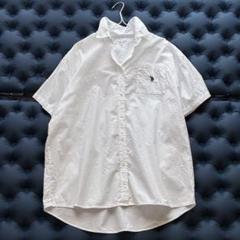 U.S. POLO ASSN. 半袖　シャツ 刺繍ロゴ　綿100％ 白　Fサイズ