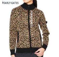○★新品未使用　PEARLY GATES　ニットブルゾン　2　レオパード ○☆新品未使用 PEARLY GATES ニットブルゾン 2 レオパード