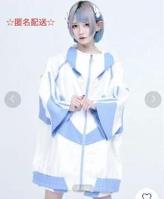 【レア❣️】REFLEM ボリュームネックライン 切り替え ジャージ パーカー 黒 REFLEM【レフレム】ボリュームネックライン切り替えジャージ