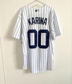 MLB野球ユニフォーム×エスパ KARINA aespa KARINA カリナ ベースボールシャツ ユニフォーム - メルカリ